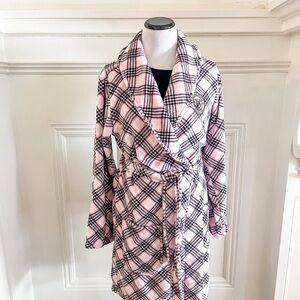 NWT Plaid Pink Women's bath Robe